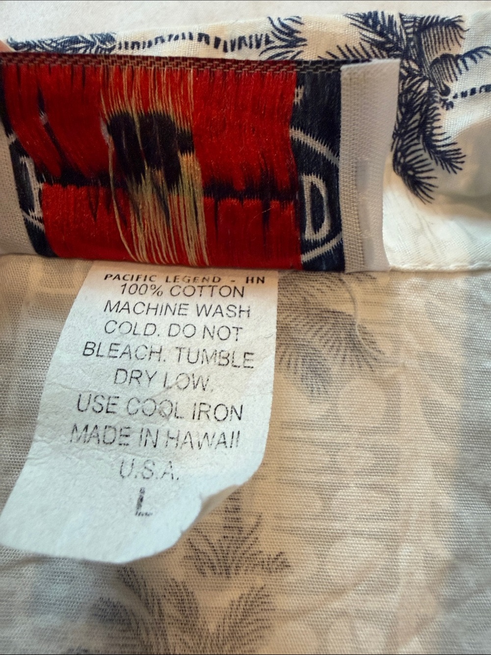 Pacific Legend Cream Short-Sleeve Palm-Print Camp Shirt - Picture 3 of 5